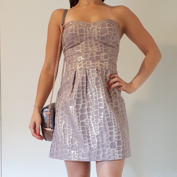 ⭐2/$25 American Eagle Strapless Metallic Minidress - Picture 1 of 5
